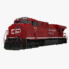 3D模型-Locomotive ES40DC Canadian Pacific